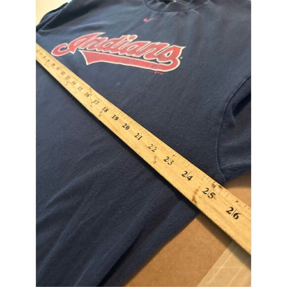 Vintage Nike Center Check Cleveland Indians MLB Chief Wahoo Mens Shirt XL - Picture 9 of 10